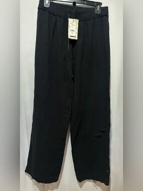 Salty Lemon Dress Women's Wide Leg Linen Pull-On Linen Pants - Size XL
